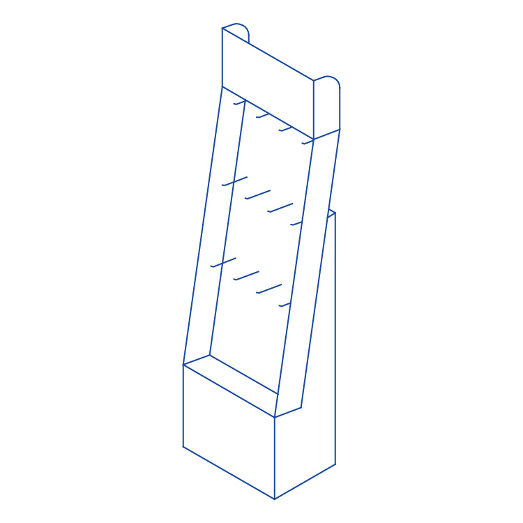 掛鉤式紙展示架2